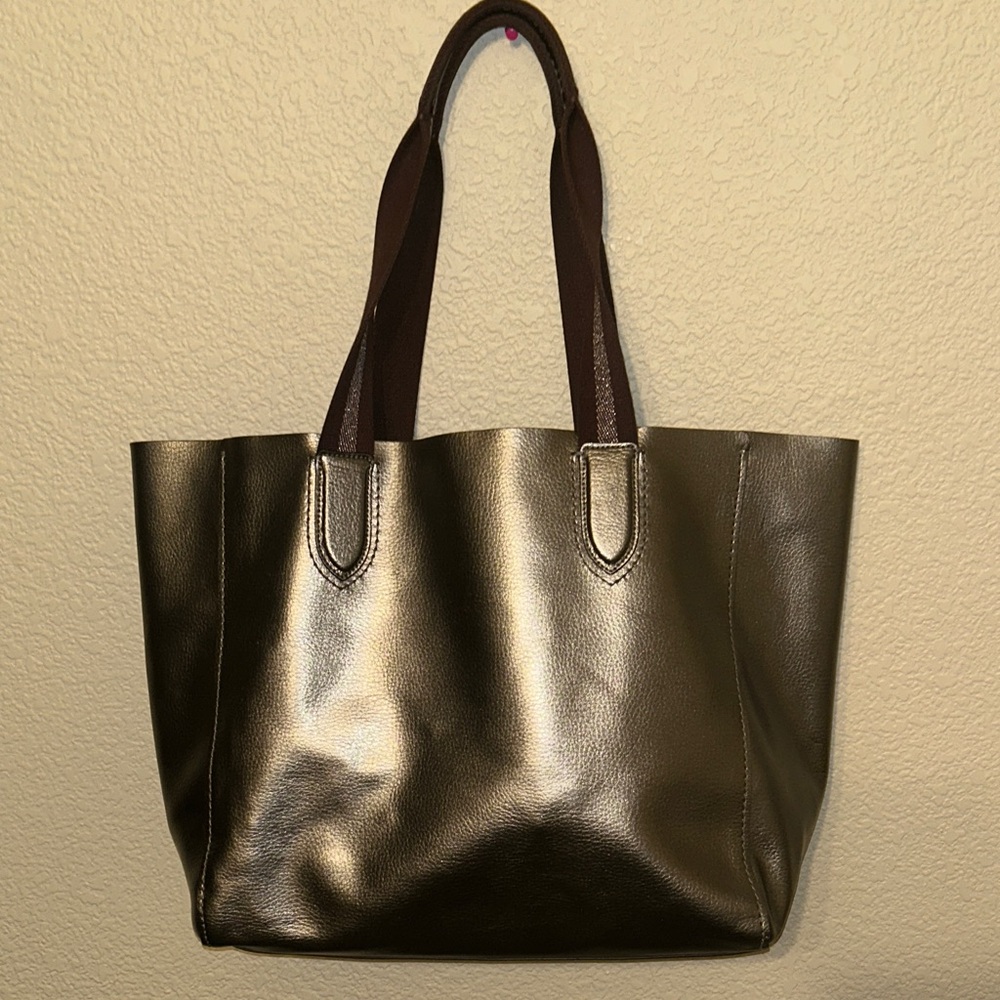 Coach Metallic and Brown Tote Bag - Picture 2 of 9